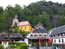 Berg Oybin mit Bergkirche - Via Sacra